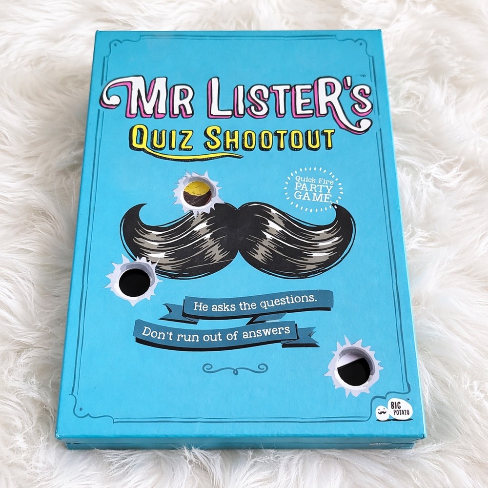 Mr Lister’s Quiz Shootout Party Game Complete Big Potato Quick Fire Trivia